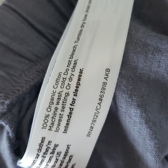 Eileen fisher women's high-waisted 100 organic cotton comfy shorts medium blue - Picture 9 of 9